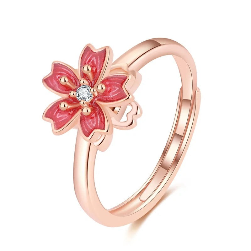 Anillo de Flor giradora