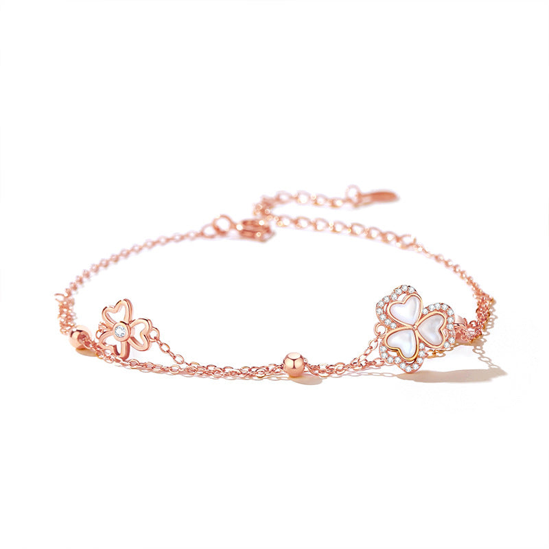 Pulsera Trébol Nácar