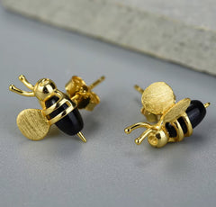 Aretes de Abejita Dorado