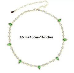 Choker de Gotas Verdes