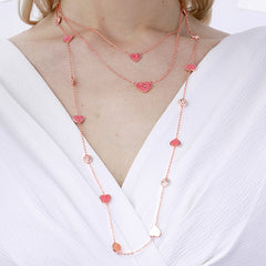 Collar largo Corazón Coquette