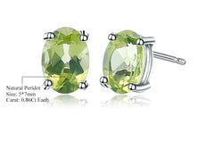 Studs Peridoto oval