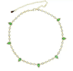 Choker de Gotas Verdes