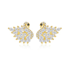 Aretes Cisne dorado