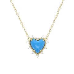 Turquoise Heart Necklace