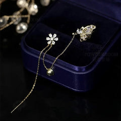 Butterfly &amp; Flower Earcuff 