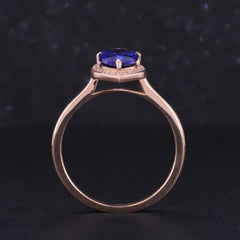 Cultured Sapphire Royalty Ring