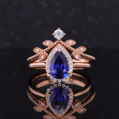 Cultured Sapphire Royalty Ring