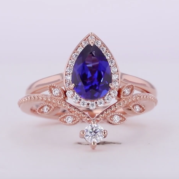 Cultured Sapphire Royalty Ring